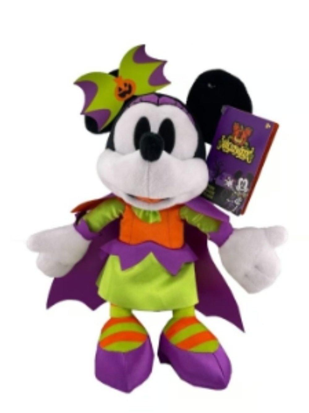 Disney Parks 2024 Halloween Minnie Mouse Witch Costume 15" Plush - NEW